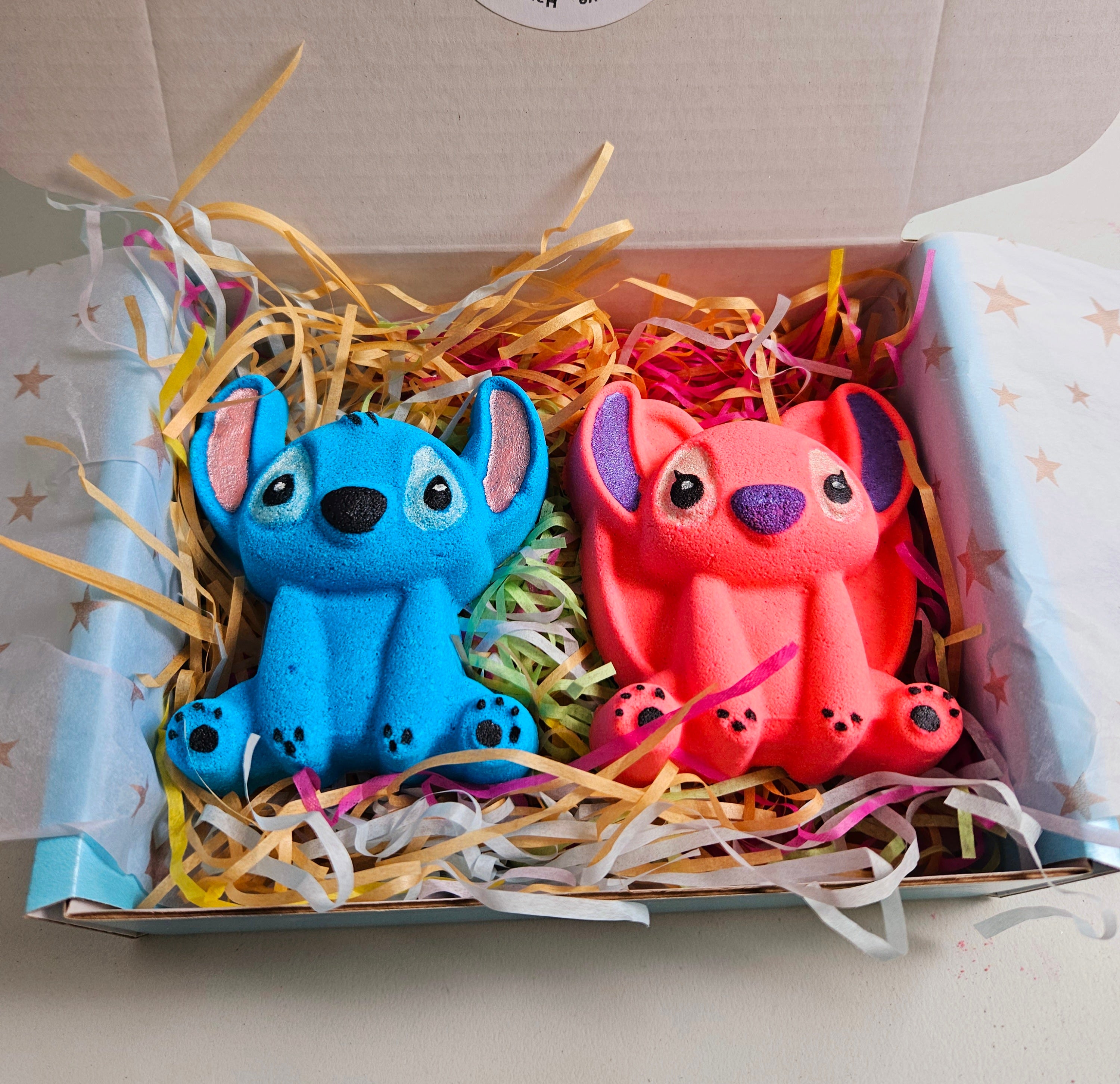 Blue and Pink Alien Bath Bombs Gift Set