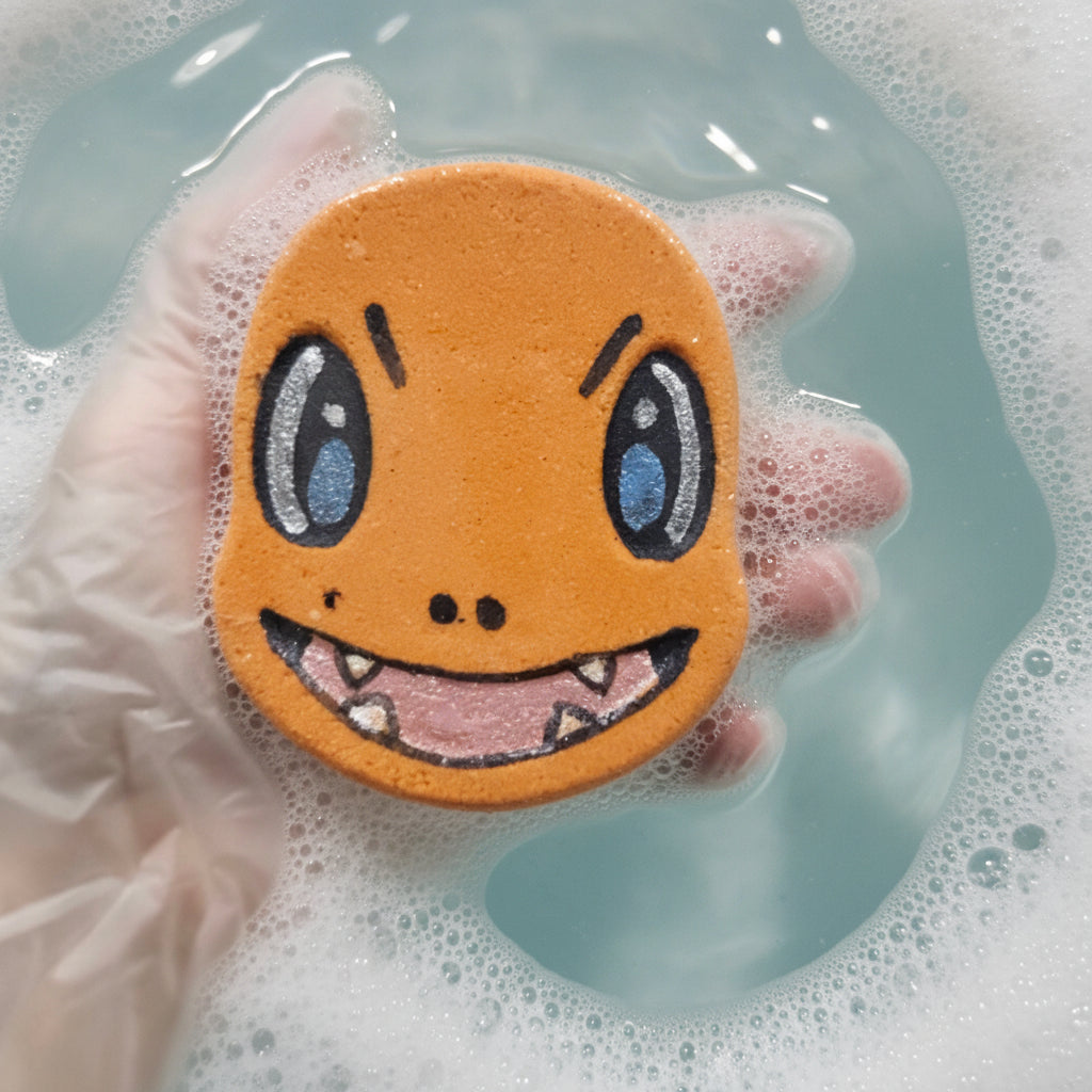 Charming Flame Lizard Poke Bath bomb