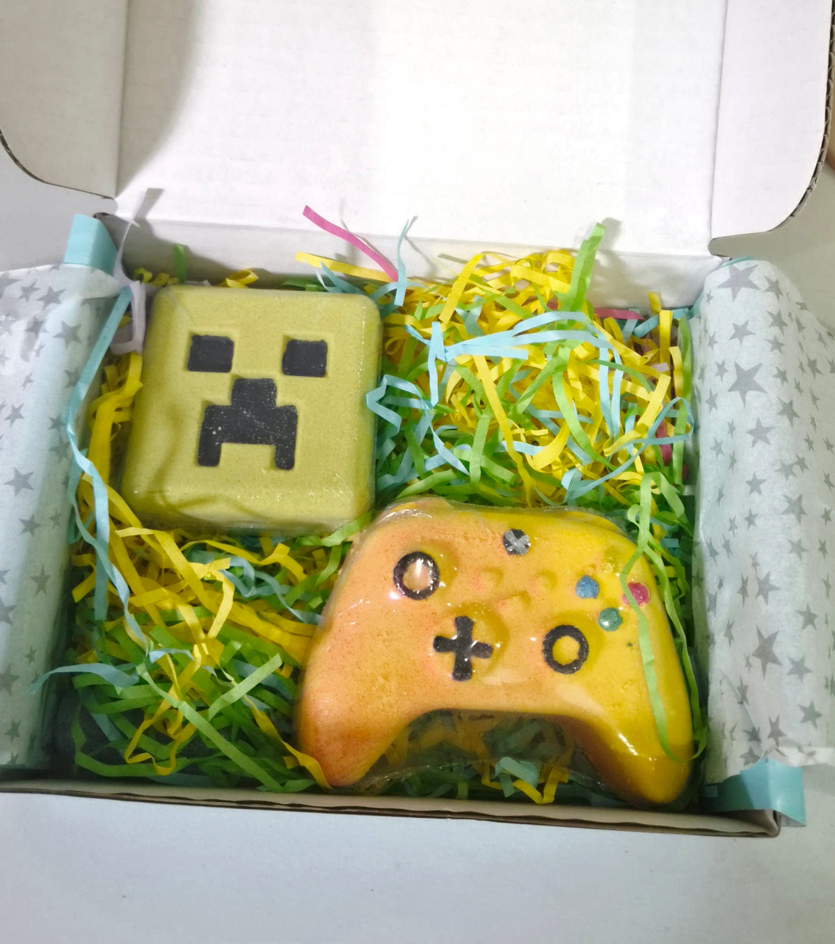 Block Craft & Controller Bath Bomb Duo Gift Set