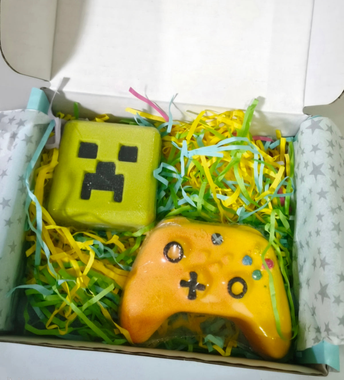 Block Craft & Controller Bath Bomb Duo Gift Set