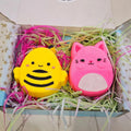 Squishy Cat & Bee Bath Bombs Duo Gift Set