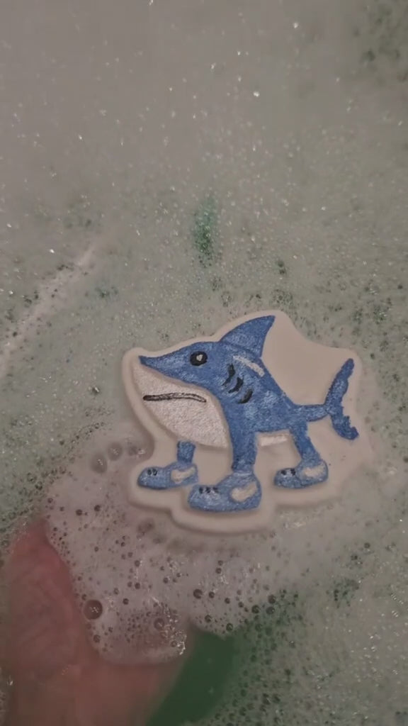 Brainrot Blue Sneaker Shark Bath Bomb