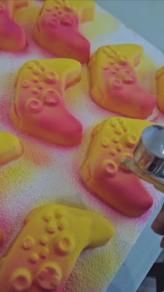 Yellow Gaming Controller Bath Bomb